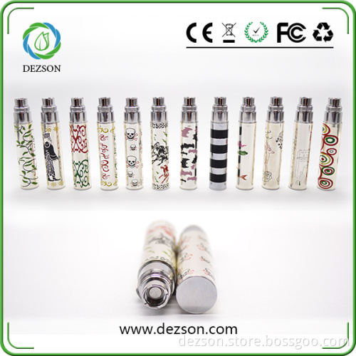 2014 New Invention 600mAh/900mAh/1100mAh Embossed Battery, EGO Q Battery